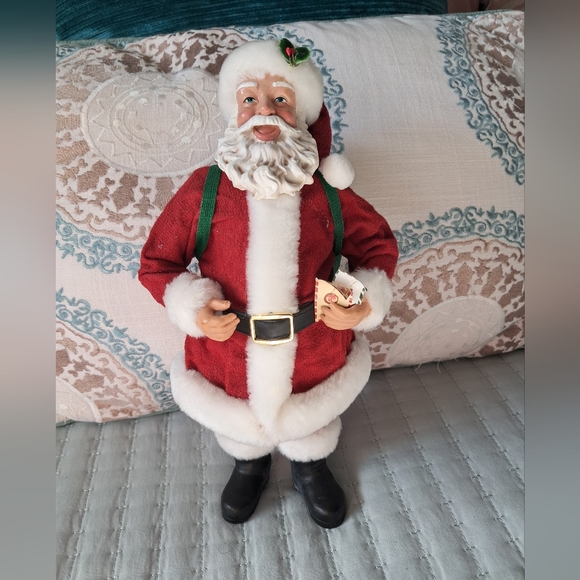 Vintage Santa Claus 1998 Composite 1960s Style Collectible 10" Holiday Figurine - Picture 1 of 14
